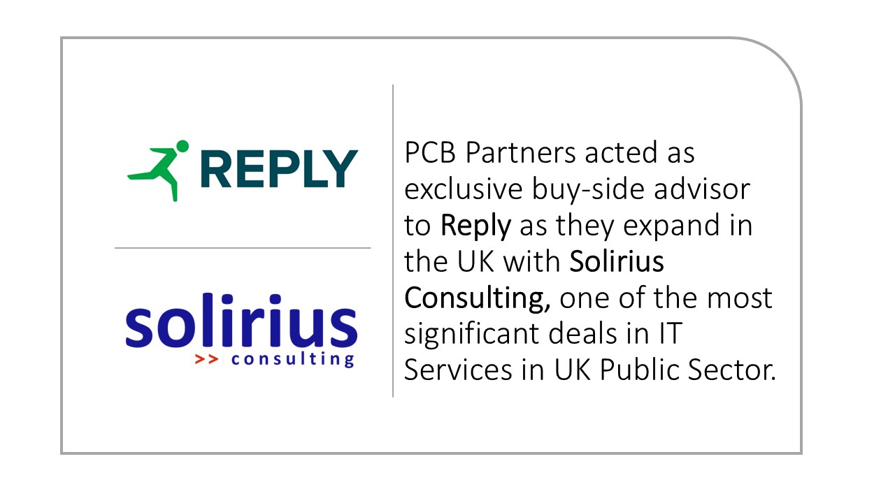 PCB Partners acted as the exclusive Buy-side Advisor to Reply as they ...